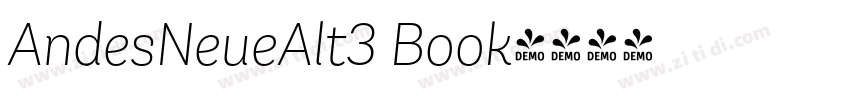 AndesNeueAlt3 Book字体转换
